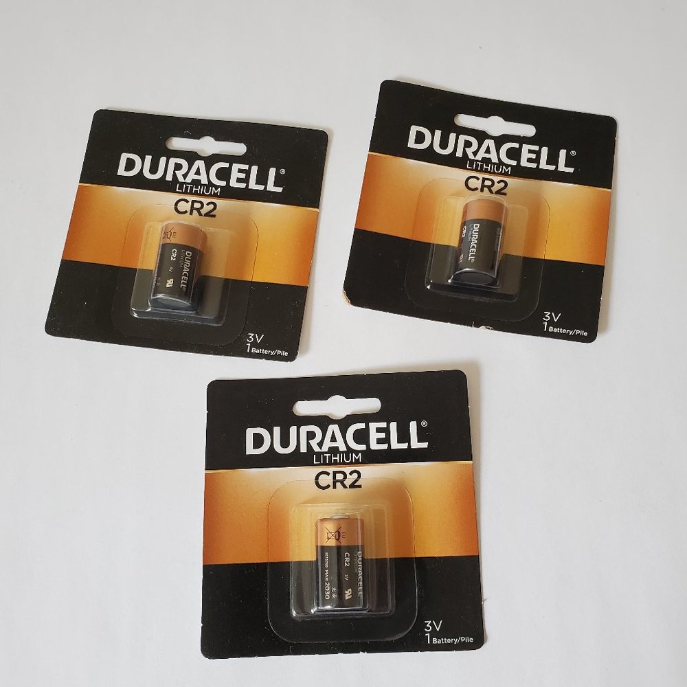 Pack of 3 Duracell CR2 3V Litium Batteries